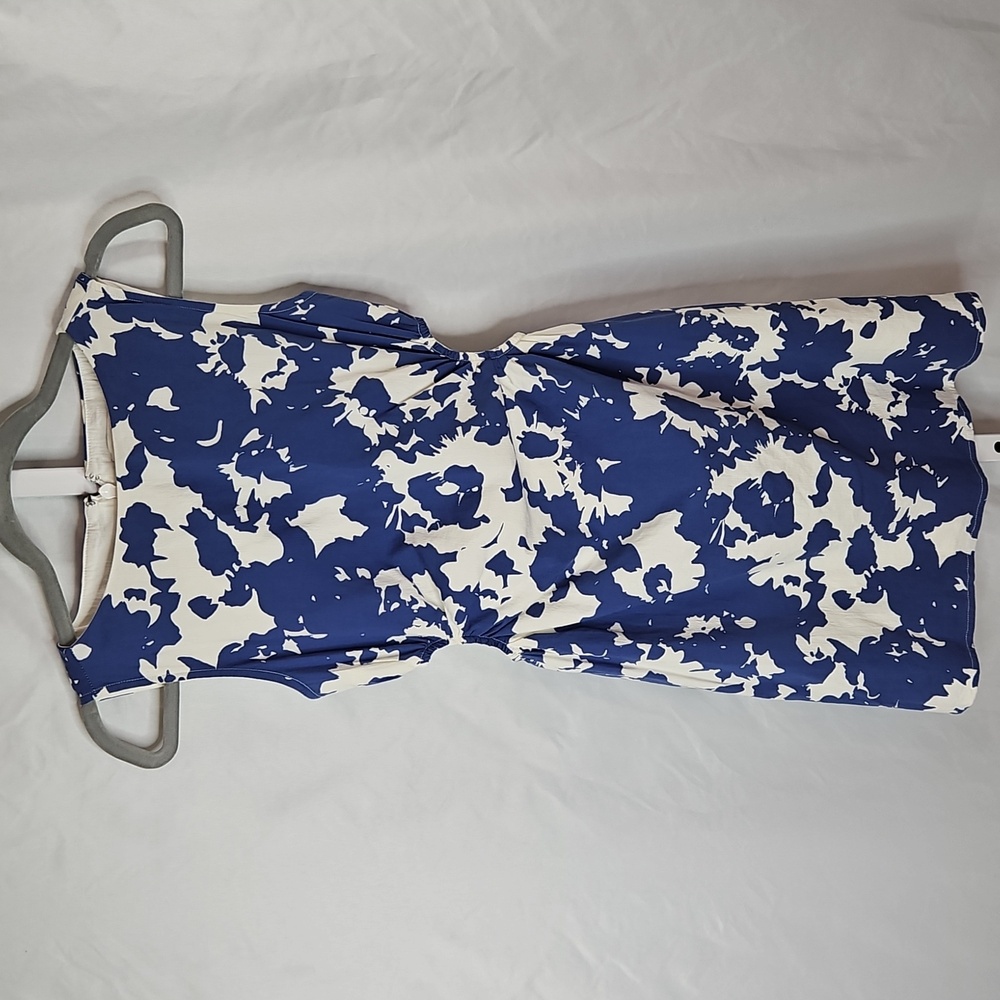 Abercrombie & Fitch Blue & White Cutout Midi Dress Size XXS - Picture 5 of 8